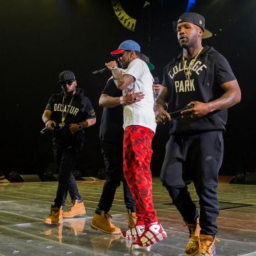 The nike air more uptempo supreme red of Fabolous on his account Instagram