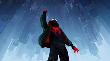 Black Spider-Man Logo T-Shirt as seen in Spider-Man: Into the Spider-Verse (2018)