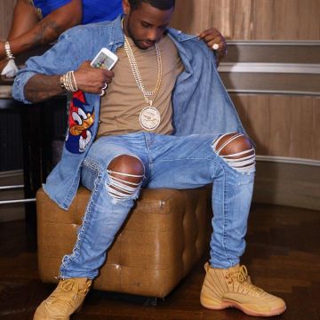 The nike air jordan retro 12 brown Fabolous on his account Instagram