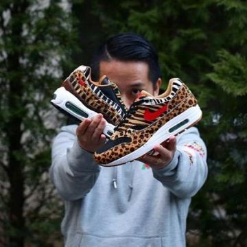 Les sneakers Nike Air Max 1 Dlx "atmos" de Hirofumi sur instagram