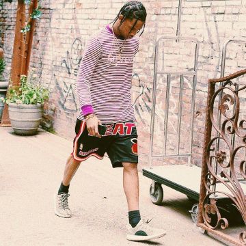 Sneakers Adidas Yeezy Boost 350 Turtledove Travis Scott on his account Instagram