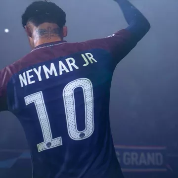 The shirt of the PSG that door Neymar Jr. on his post Instagram
