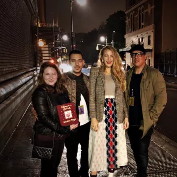 La Jupe Gucci Rhombus de Blake Lively sur son compte Instagram