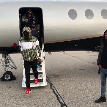 the coat adidas x bape worn by chief keef on his post instagram