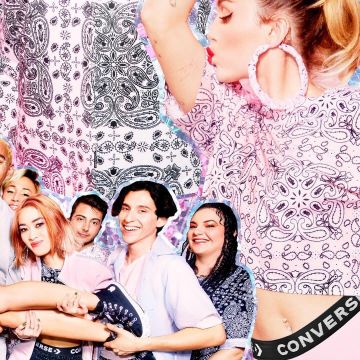 Le crop top imprimée bandana rose de Miley Cyrus sur son compte Instagram