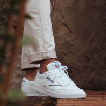 Les reebok club 85 blanches de Bisso97120 sur son compte Instagram