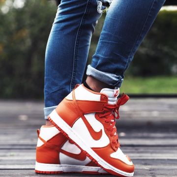 The Nike Dunk Syracuse orange and white @bisso9712 on his account Instagram