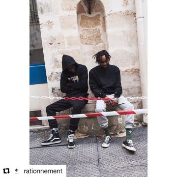 Vans old skool high black and white Piway Seven on his account Instagram