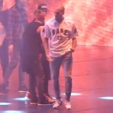 The shirt Bape worn by Chris Brown on the post Instagram of Ohellyeahcmb