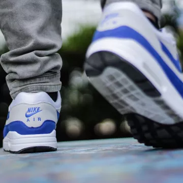 The Nike Air Max 1 OG blue and grey @tadsnkrs on his account instagram