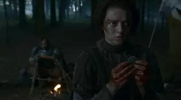 The room God multi-face of Arya Stark (Maisie Williams) in Game of Thrones