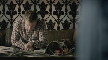 La cesta de frutas Alessi en Sherlock Holmes (Benedict Cumberbatch) en Sherlock