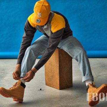 the pair of timberland worn by chancetherapper on his post instagram