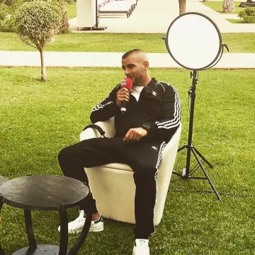 The pair of Adidas Stan Smith Green door Fianso on his account Instagram