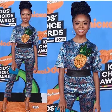 La pochette bleue de Skai Jackson sur son compte Instagram