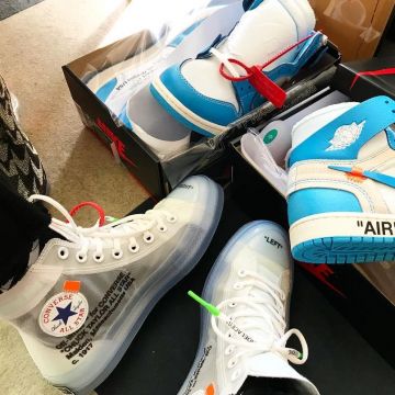 Les sneakers blanches Nike x Off White Converse Chuck Taylor Virgil Abloh - The 10 Ten de Garys Wong sur Instagram