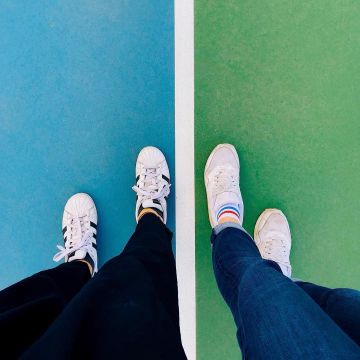 La paire de Air Max One blanche d'annie._.grams sur son compte Instagram