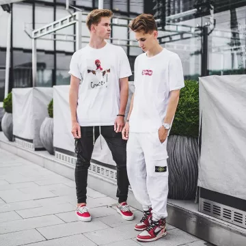 The Vans x Fear of God red door the influencer Nicholas "rebxlll" on his Instagram