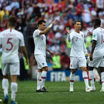 Le short blanc de l'équipe du Portugal porté par Cristiano Ronaldo sur Instagram