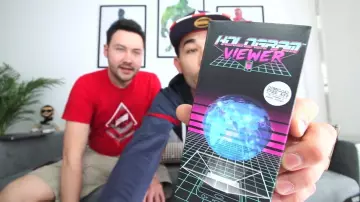 The viewer of the hologram in the youtube video we offer gifts Geeks of Adri Geek