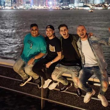 The Adidas NMD Human Race purple Martin Garrix on his account Instagram