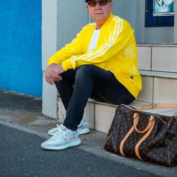 El yeezy que lleva "gramps" en la cuenta de instagram del ifluenceur jaadiee