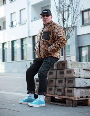 Las zapatillas Converse x Golf Le Fleur bleue que lleva Gramps en la cuenta de Instagram de la influencer @jaadiee