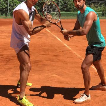 The Nike air force white Cristiano Ronaldo on his account Instagram