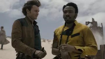 La veste en cuir bicolore de Han Solo (Alden Ehrenreich) dans Solo : A star Wars Story
