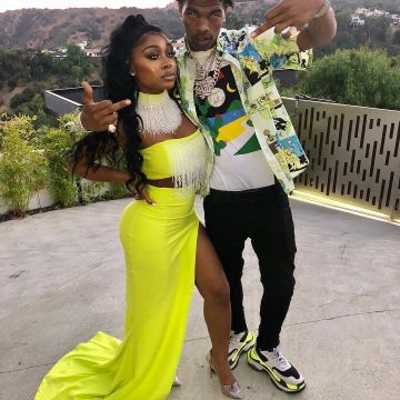 Balenciaga triple S Grey/Volt de Lil Baby en su cuenta de Instagram