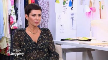 The blouse printed with Cristina Cordula in #CDSA The queens of the shopping 16/01/2018