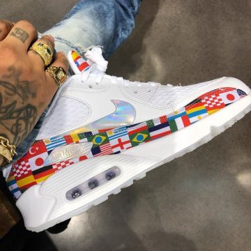 les sneakers nike air max 90 world cup vues sur le compte Instagram de Swaggy