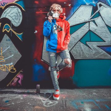 les sneakers Era 95 Dx (f.o.g) "fear Of God" noires, blanches, rouges vues sur le compte Instagram de Ben Maclean