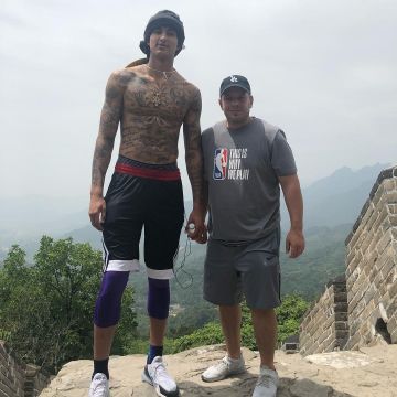 The Nike Air Max 270 black and white Kyle Kuzma on his account Instagram