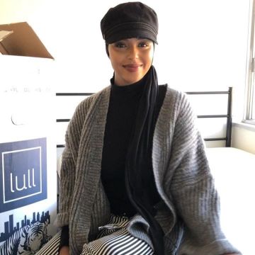 cap black worn by shahd batal seen on his instagram