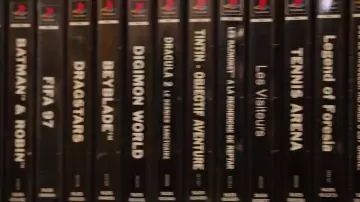 game ps1 Tintin objectif adventure seen in the Player of the attic - The visitors / Asterix versus Caesar - PSX Player from the attic