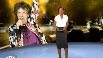 The right Dress two-tone white and black Kareen Guiock in The 12:45 to M6 of the 27/06/2018