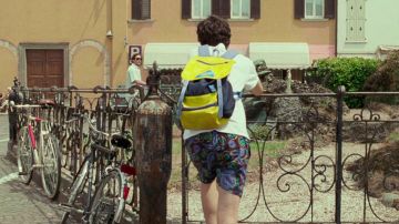 Le sac à dos Invicta de Elio Perlman (Timothée Chalamet) dans Call Me By Your Name