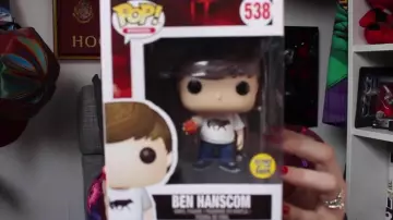 The figurine Funko Pop Ben in the YouTube video HAUL NYC (with addresses & surprise!) by Fancy Fanny
