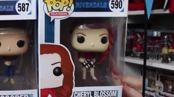 The figurine Funko Pop Cheryl in the YouTube video HAUL NYC (with addresses & surprise!) by Fancy Fanny
