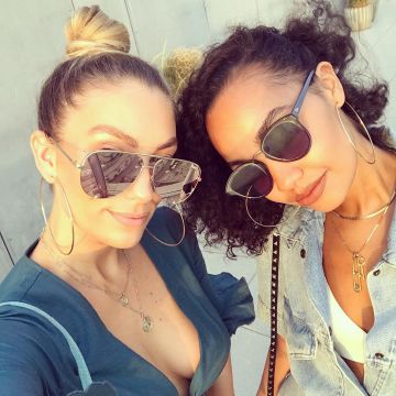 Les lunettes de soleil DIOR DIORNIGHTFALL LKS de Leigh-Anne Pinnock sur son compte Instagram