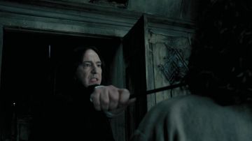 La varita mágica de Severus Snape (Alan Rickman) en Harry Potter y el prisionero de Azkaban