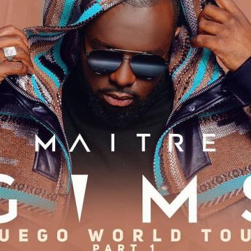Les lunettes de soleil noires Aviator de Maitre Gims sur son compte Instagram