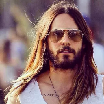 Sunglasses aviator vintage Jared Leto on his account Instagram
