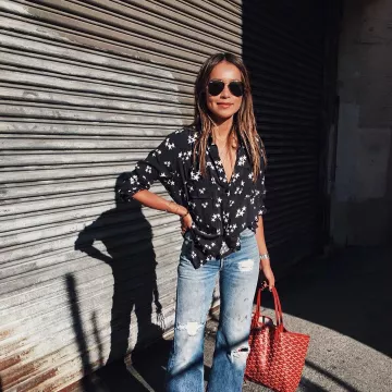 Gafas de sol de aviador Ray-Ban usadas por Julie Sarinana en su cuenta de Instagram
