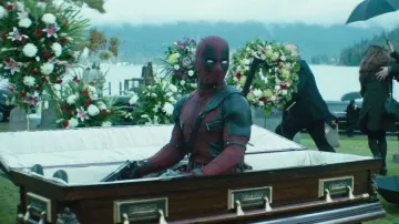 El traje de Wade Wilson aka Deadpool (Ryan Reynolds) en la película Deadpool 2