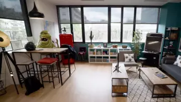 El Slimer (food-all) del set de "Bigorneaux et Coquillages" en el vídeo de YouTube de Cyprien & Sqeezie "Vemos los 1er vídeos del canal"