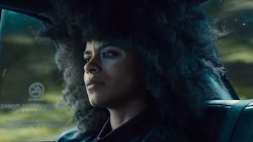 The wig of Neena Thurman aka Domino (Zazie Beetz), in Deadpool 2