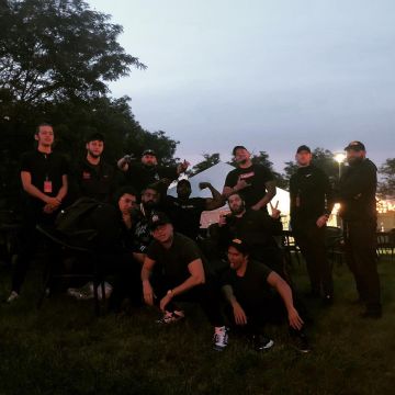 Eyeglasses round metal Giorgio Armani worn by Sir Robert Bryson Hall II aka Logic in camping on Instagram