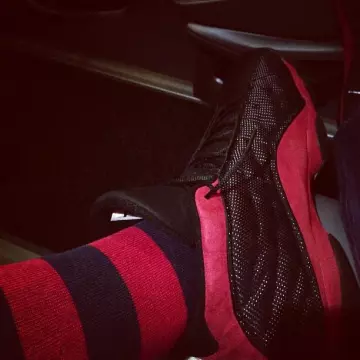 Sneakers Air Jordan 13 Retro "2013 release" worn by Anthony Davis on his Instagram account